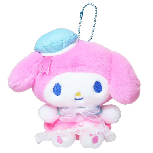 マイメロディ マスコット ミニぬいぐるみボールチェーン シャーベットマリン サンリオ ナカジマ プレゼント キャラクター グッズ シネマコレクション