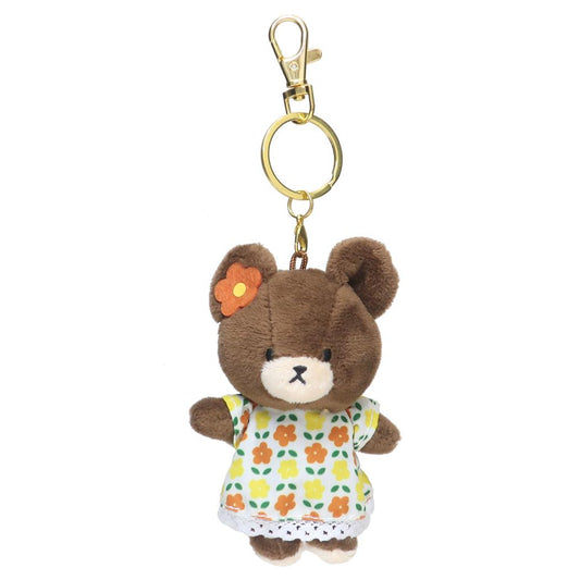 くまのがっこう マスコット チャームマスコット フラワー ナカジマ ミニぬいぐるみ 絵本キャラクター グッズ シネマコレクション