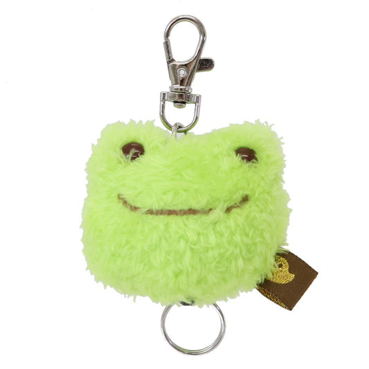 かえるのピクルス キーホルダー ぬいざっか まるっとリール ナカジマ 伸びるキーリング キャラクター グッズ シネマコレクション