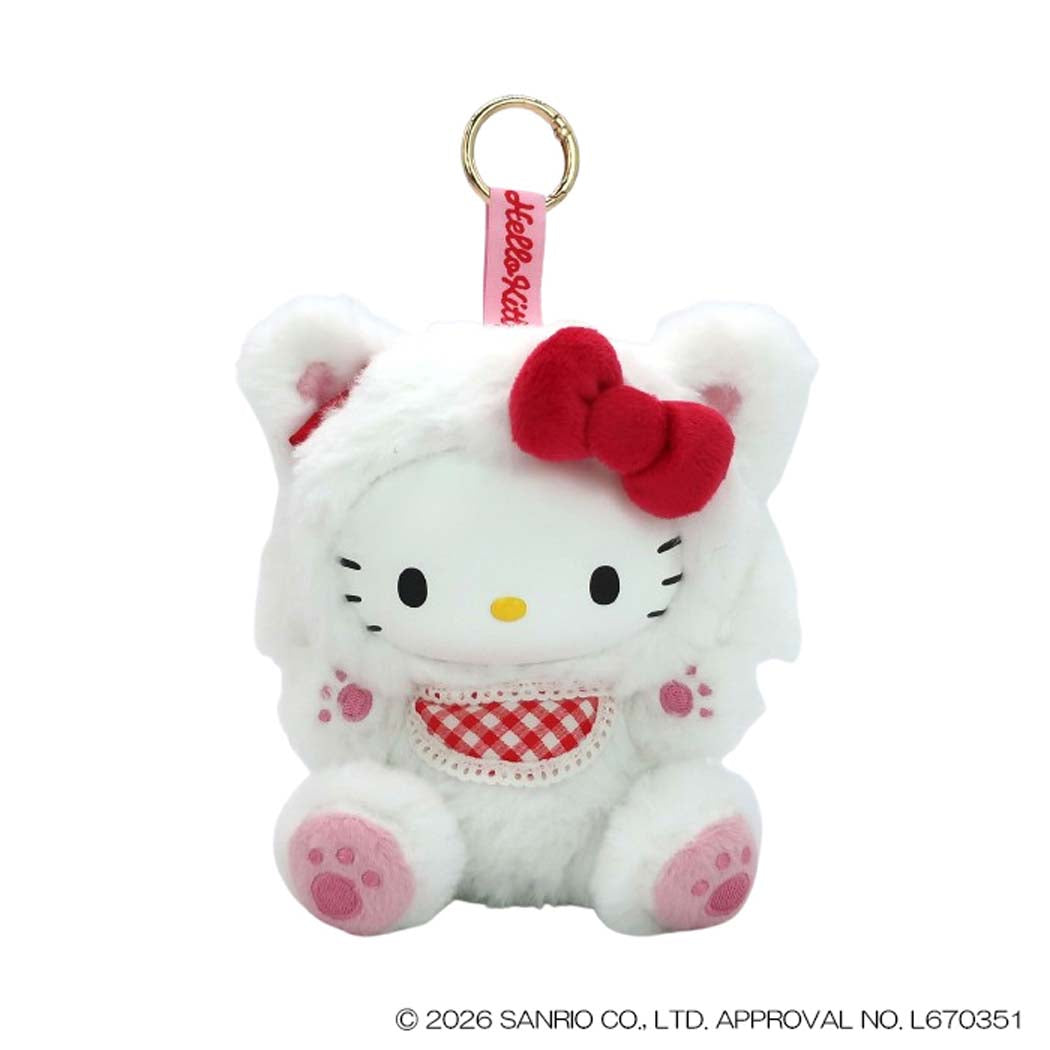 ハローキティ マスコット 丸カラビナマスコット ファインフェイスキャット WH サンリオ ナカジマ プレゼント キャラクター グッズ シネマコレクション
