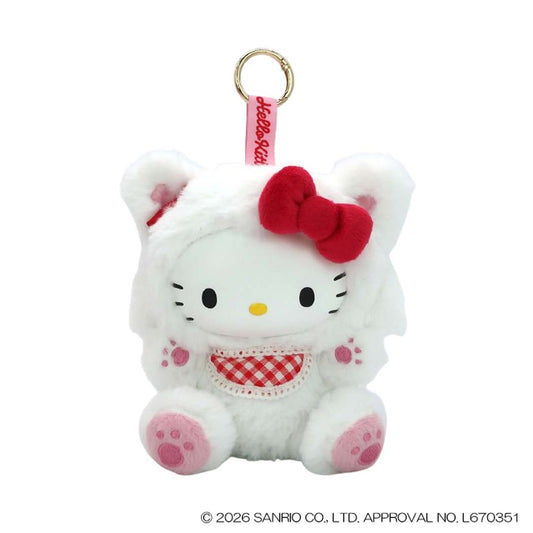 ハローキティ マスコット 丸カラビナマスコット ファインフェイスキャット WH サンリオ ナカジマ プレゼント キャラクター グッズ シネマコレクション