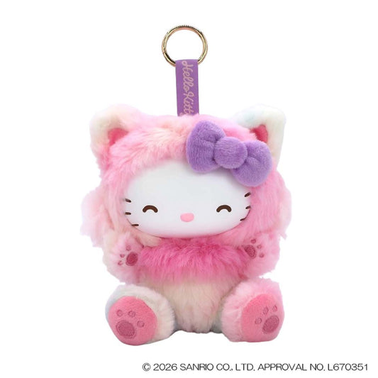 ハローキティ マスコット 丸カラビナマスコット ファインフェイスキャット レインボー サンリオ ナカジマ プレゼント キャラクター グッズ シネマコレクション