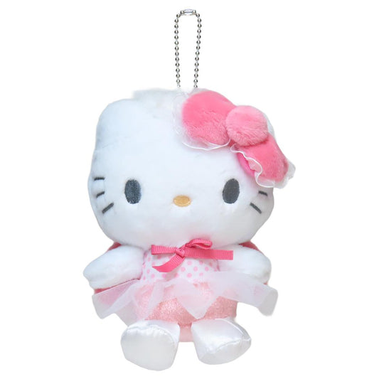 ハローキティ マスコット ミニぬいぐるみボールチェーン エンジェルバレリーナ サンリオ ナカジマ プレゼント キャラクター グッズ シネマコレクション