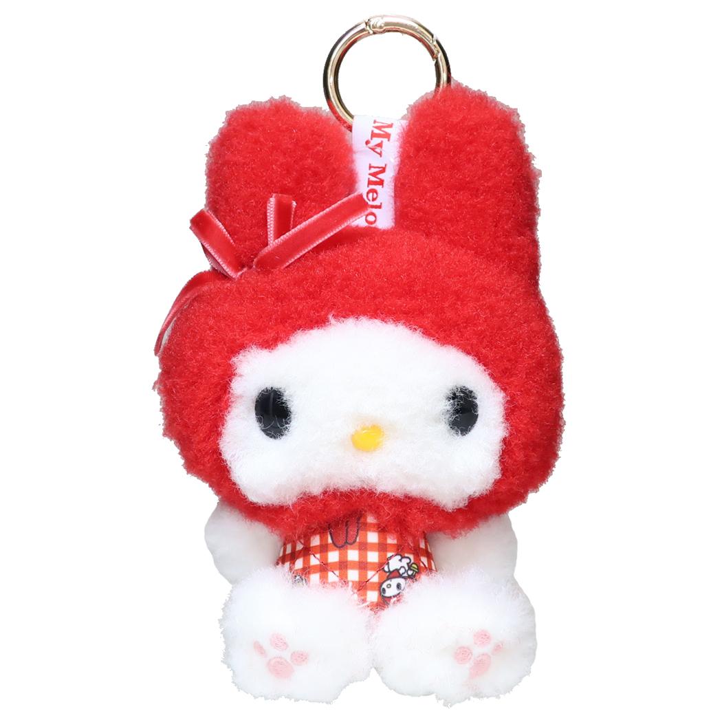 マイメロディ マスコット カラビナマスコット 赤チェック サンリオ ナカジマ プレゼント かわいい ミニぬいぐるみ キャラクター グッズ シネマコレクション