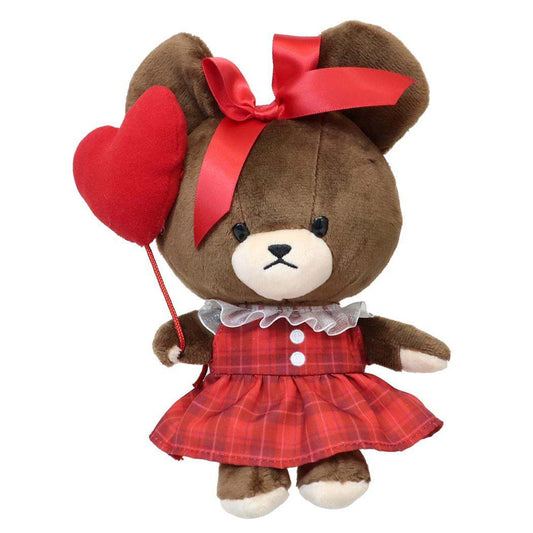 くまのがっこう ぬいぐるみ プラッシュドールSS ハートチェック ナカジマ プレゼント 絵本キャラクター グッズ シネマコレクション