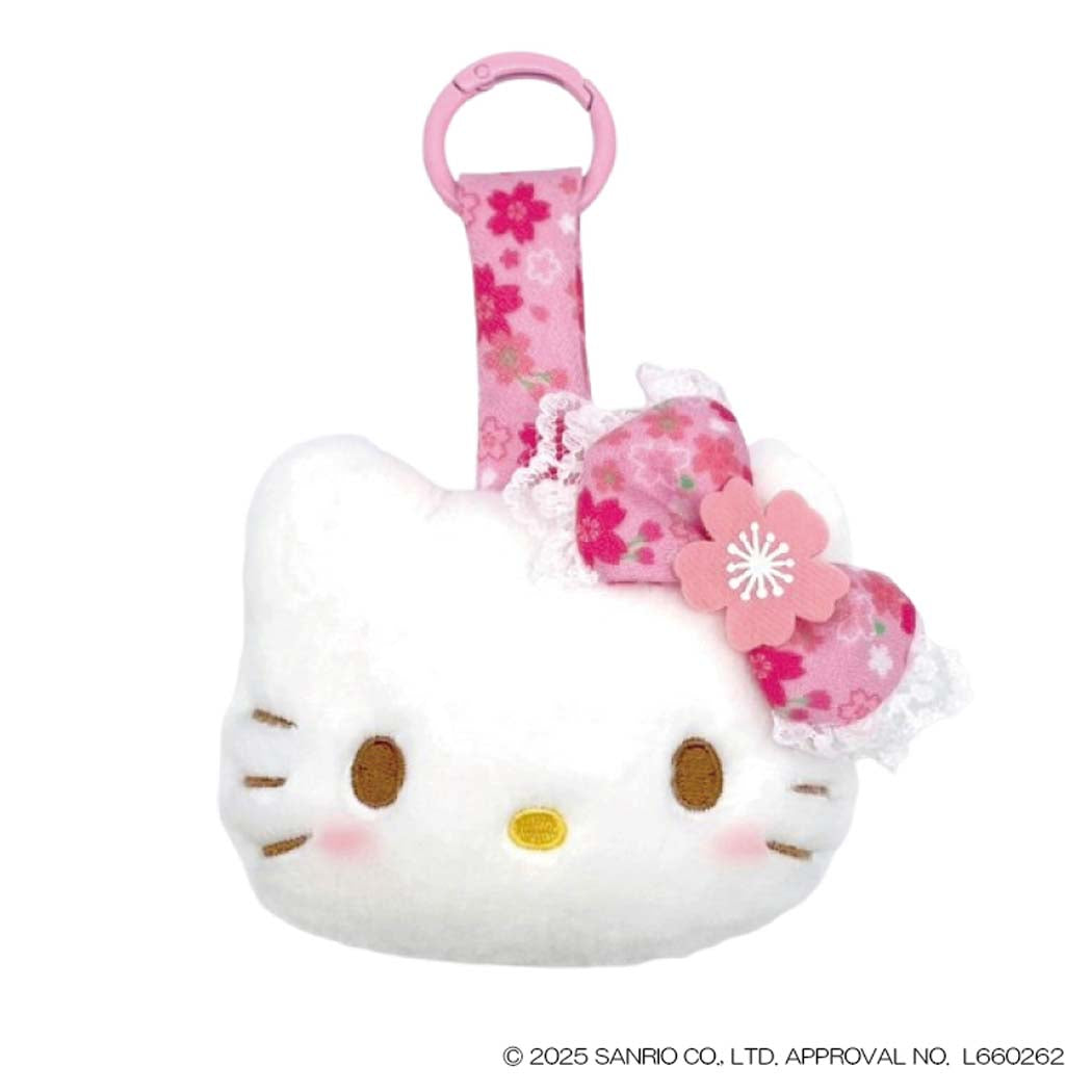 ハローキティ マスコット フェイスタグマスコット 桜着物 PK サンリオ ナカジマ スクバ 丸カラビナ キャラクター グッズ シネマコレクション