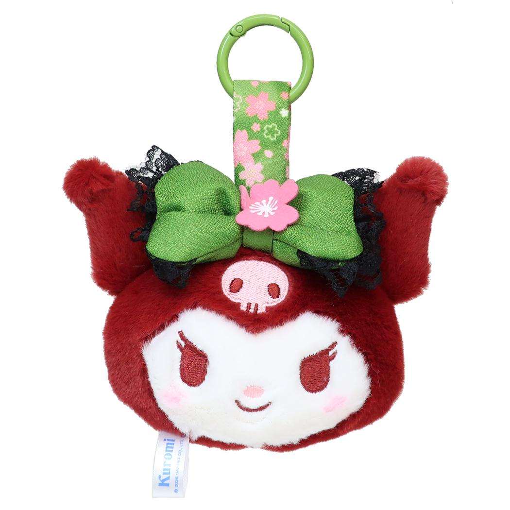 クロミ マスコット フェイスタグマスコット 抹茶着物 サンリオ ナカジマ スクバ 丸カラビナ キャラクター グッズ シネマコレクション