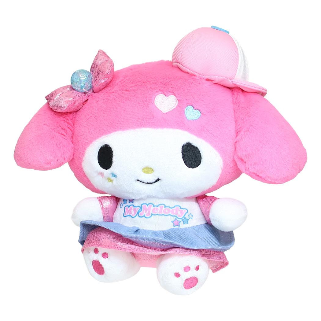 マイメロディ ぬいぐるみ プラッシュドールS ビビッドキャップY2K サンリオ ナカジマ ギフト雑貨 キャラクター グッズ シネマコレクション