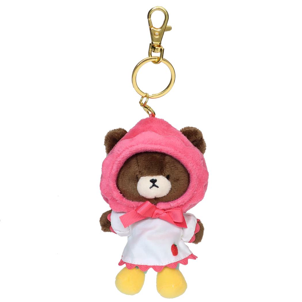 くまのがっこう マスコット チャームMC いちご ずきん ナカジマ ぬいぐるみキーホルダー 絵本キャラクター グッズ シネマコレクション