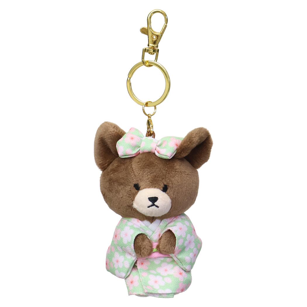 くまのがっこう マスコット チャームマスコット 抹茶着物 ナカジマ プレゼント ミニぬいぐるみ 絵本キャラクター グッズ シネマコレクション