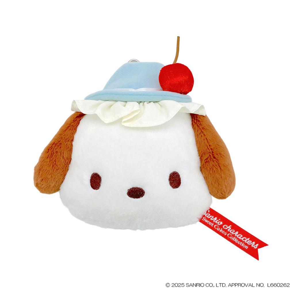 ポチャッコ 定期入れ スカイブルーチェリーケーキ フェイスパスケース サンリオ ナカジマ