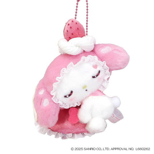 マイメロディ マスコット どーりーみっくすぷち ぬいぐるみボールチェーン すやすや サンリオ ナカジマ