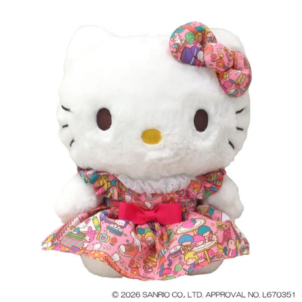 ハローキティ ぬいぐるみ プラッシュドールS ラッピング柄 サンリオ ナカジマ