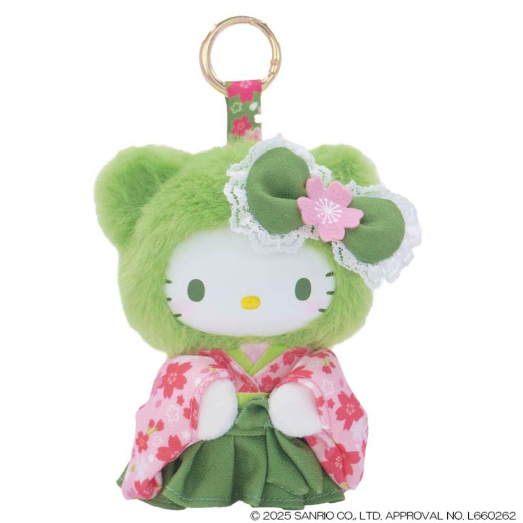 ハローキティ マスコット ファインフェイスミニ 抹茶ベア サンリオ ナカジマ