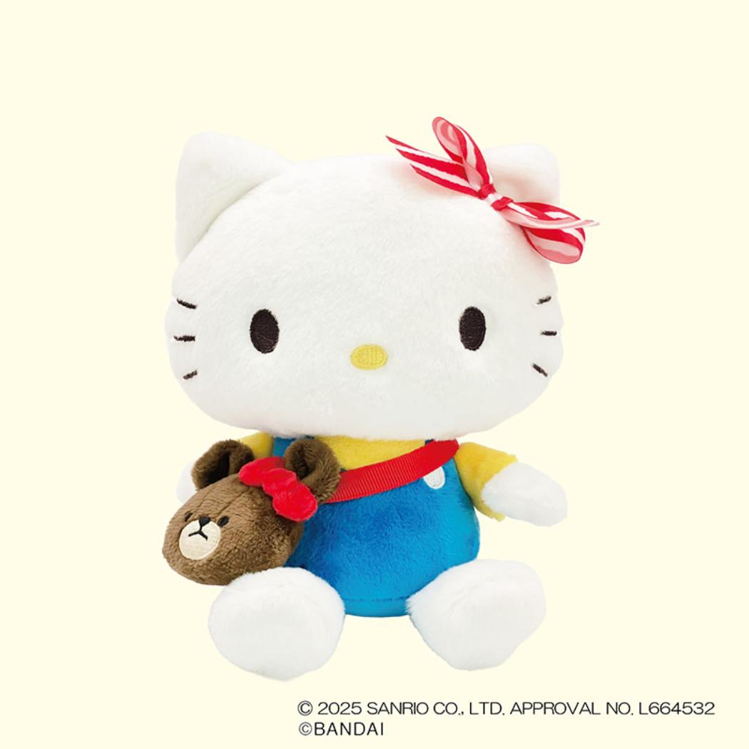 くまのがっこうxハローキティ ぬいぐるみ プラッシュドールSS ハローキティ サンリオ ナカジマ