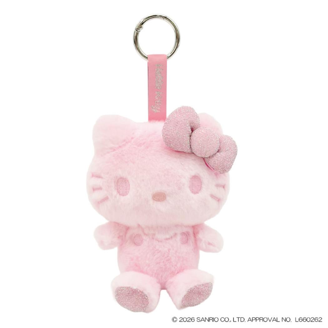 ハローキティ マスコット ハローキティ ふわふわグリッター マスコット PK ピンク サンリオ ナカジマ