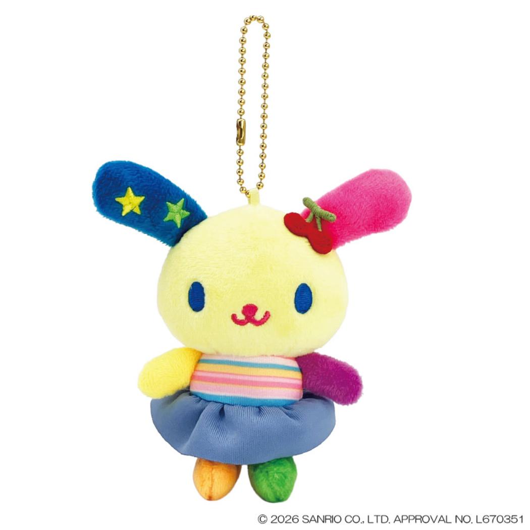 ウサハナ マスコット ミニぬいぐるみボールチェーン カラフル サンリオ ナカジマ