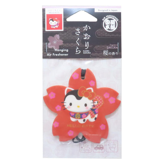 ハローキティ 芳香剤 かおりさくら エアーフレッシュナー サンリオ ノルコーポレーション プチギフト キャラクター グッズ メール便可 シネマコレクション