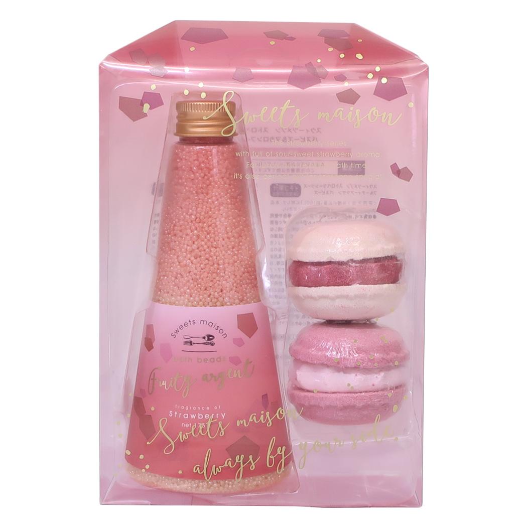 sweets maison スウィーツメゾン 入浴剤 Bath beads＆macaron fizz 2p set ノルコーポレーション 女性 おしゃれ ギフト グッズ シネマコレクション