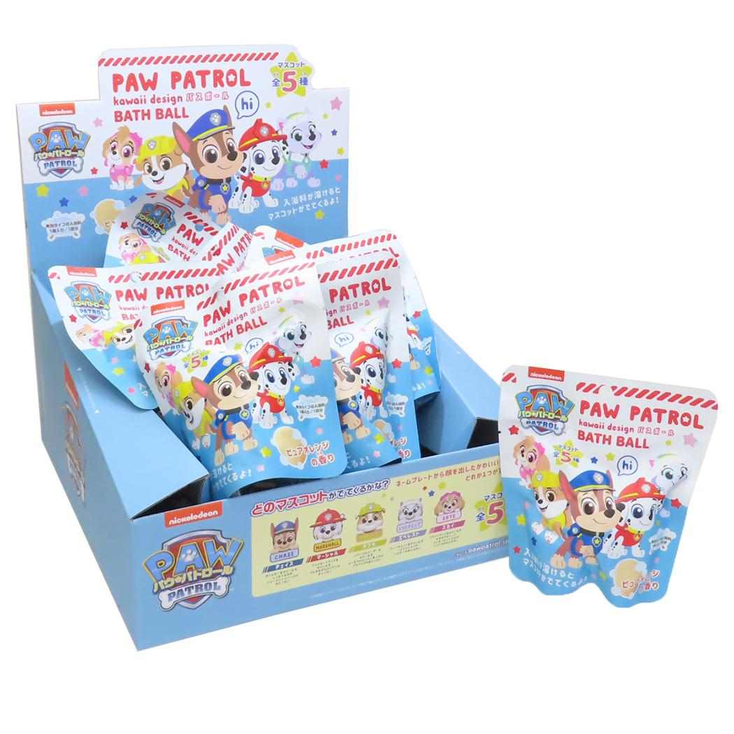 パウパトロール 入浴剤 バスボール 全5種 24個入セット ノルコーポレーション 子供とお風呂 おもしろ雑貨 まとめ買い アニメキャラクター グッズ シネマコレクション