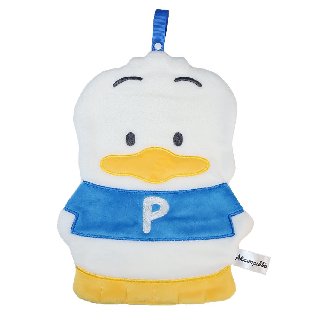 あひるのペックル ループ付きダイカットタオル キャラふきタオル サンリオ 野村タオル お手拭き 入園入学準備 キャラクター グッズ メール便可 シネマコレクション