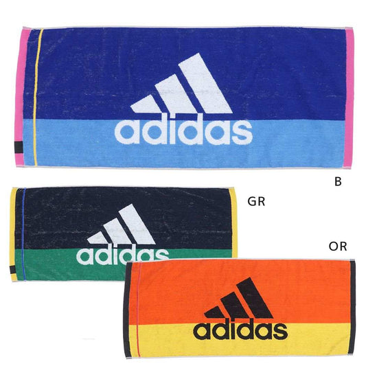 アディダスフェイスタオルジャガードロングタオルエースadidas日繊新生活抗菌防臭スポーツブランドグッズメール便可シネマコレクション