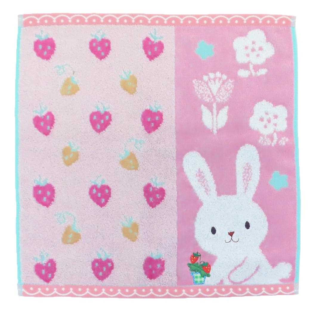 Fu re ru ハンドタオル ウォッシュタオル ホイップクリーム ウサギ アニマル 日繊 汗拭きタオル かわいい グッズ メール便可 シネマコレクション