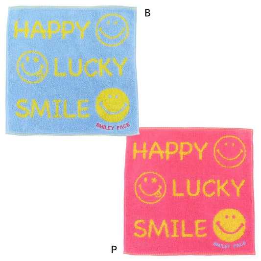 スマイリーフェイス ミニタオル タオルチーフ ニコトーク Smiley Face 日繊 汗拭きタオル ハンカチタオル キャラクター グッズ メール便可 シネマコレクション