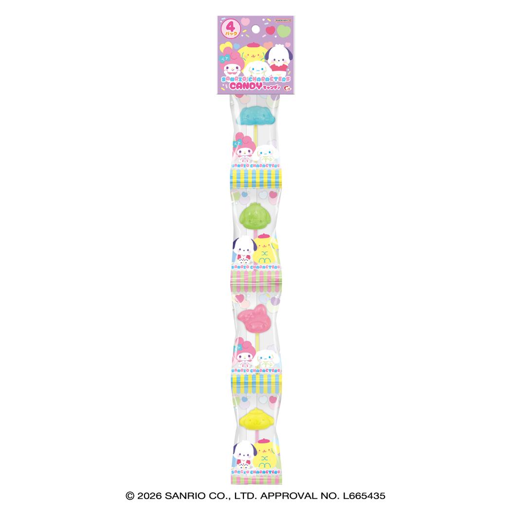 サンリオキャラクターズ ハロウィンお菓子 HW 4連棒キャンディ Sanrio ハート