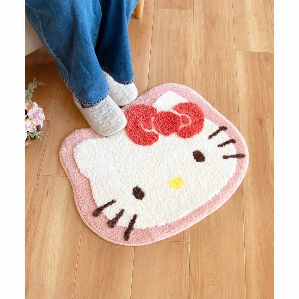サンリオキャラクターズ フロアマット 洗えるマット ハローキティ Sanrio オカ