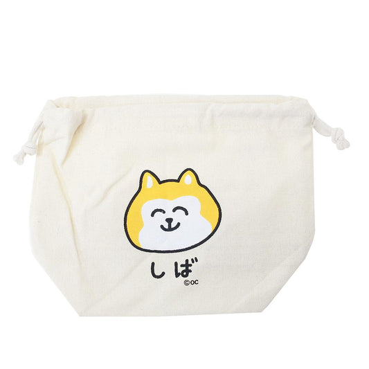 おえかきさんシリーズ 巾着袋 マチ付きキンチャク しばいぬさん オクタニ プレゼント おもしろ雑貨 グッズ メール便可 シネマコレクション