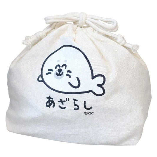 おえかきさん 巾着袋 きんちゃくポーチ あざらしさん オクタニ 小物入れ キャラクター グッズ メール便可 シネマコレクション