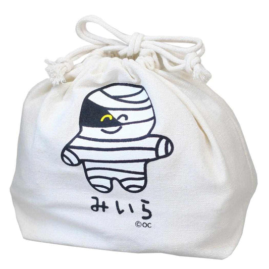 おえかきさん 巾着袋 きんちゃくポーチ みいらさん オクタニ 小物入れ キャラクター グッズ メール便可 シネマコレクション