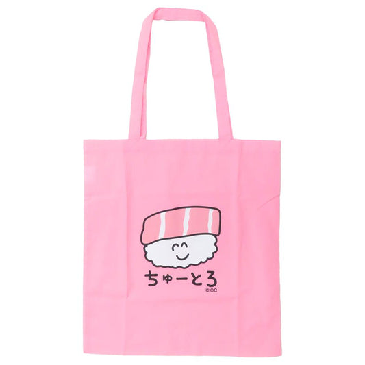 おえかきさん トートバッグ シーチングトートバッグ ちゅーとろさん オクタニ 手提げかばん おもしろ雑貨 グッズ メール便可 シネマコレクション