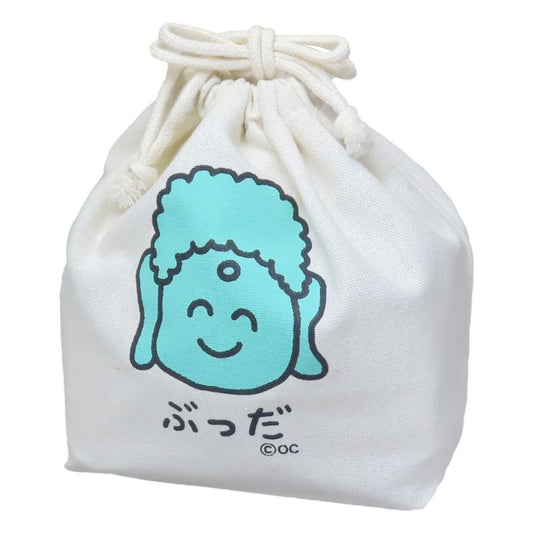 おえかきさん 巾着袋 キンチャク きんちゃくポーチ ぶっださん オクタニ 小物入れ かわいい グッズ メール便可 シネマコレクション