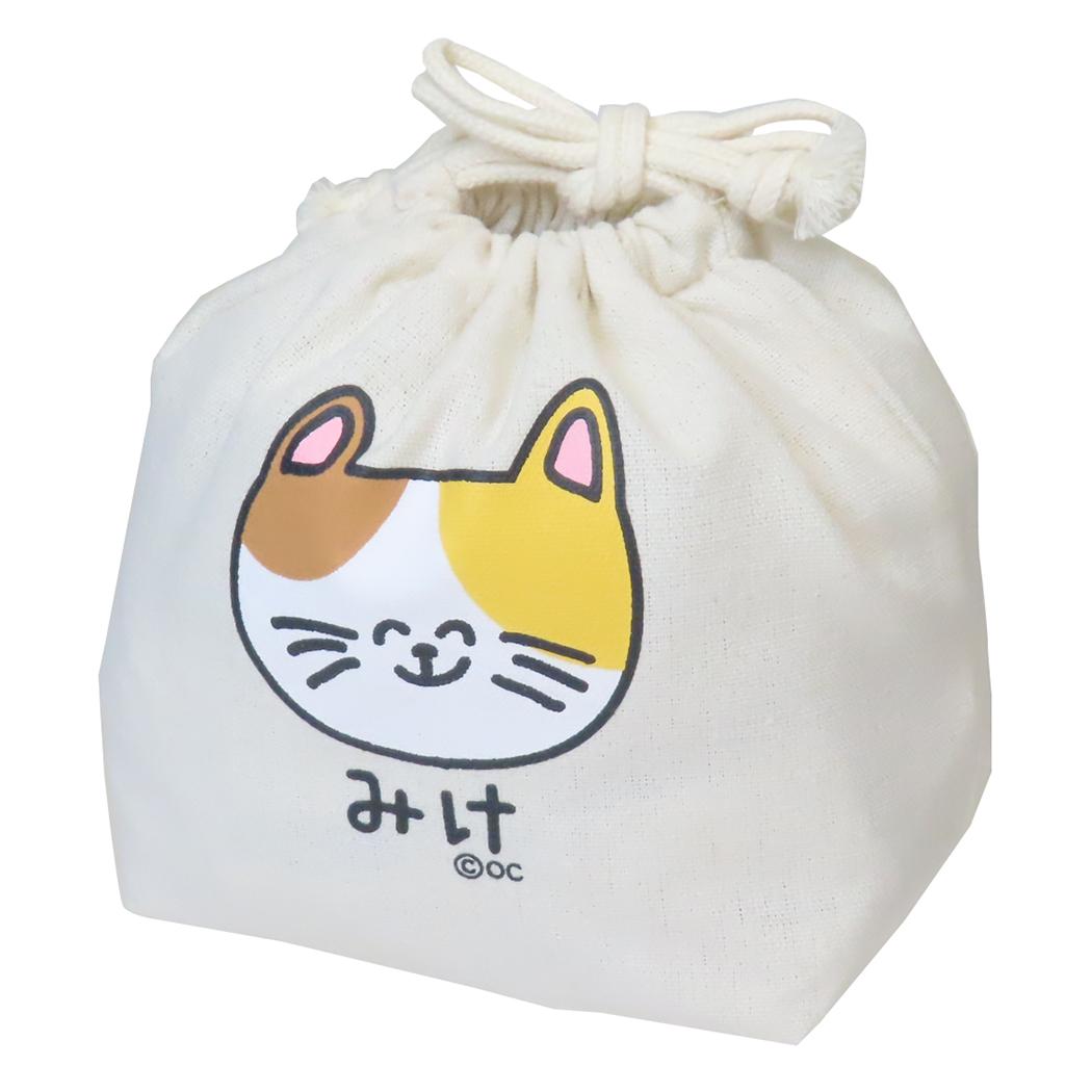 おえかきさん 巾着袋 キンチャク みけねこさん オクタニ 小物入れ おもしろ雑貨 グッズ メール便可 シネマコレクション