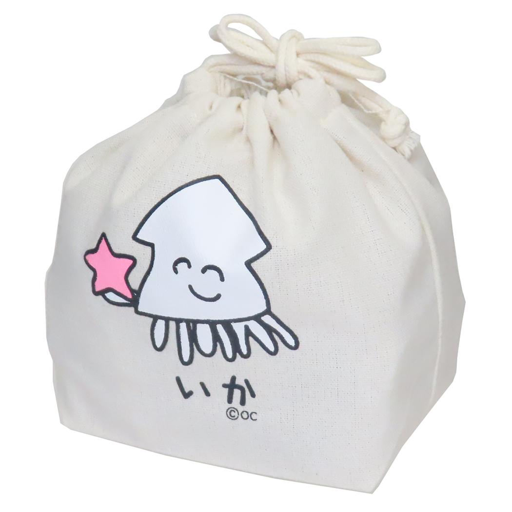 おえかきさん 巾着袋 キンチャク いかさん オクタニ 小物入れ おもしろ雑貨 グッズ メール便可 シネマコレクション