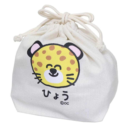 おえかきさん 巾着袋 マチ付ききんちゃくポーチ ひょうさん オクタニ 小物入れ かわいい グッズ メール便可 シネマコレクション