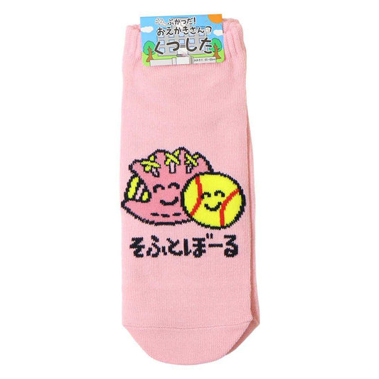 おえかきさん 女性用靴下 レディース アンクルソックス そふとぼーるさん オクタニ