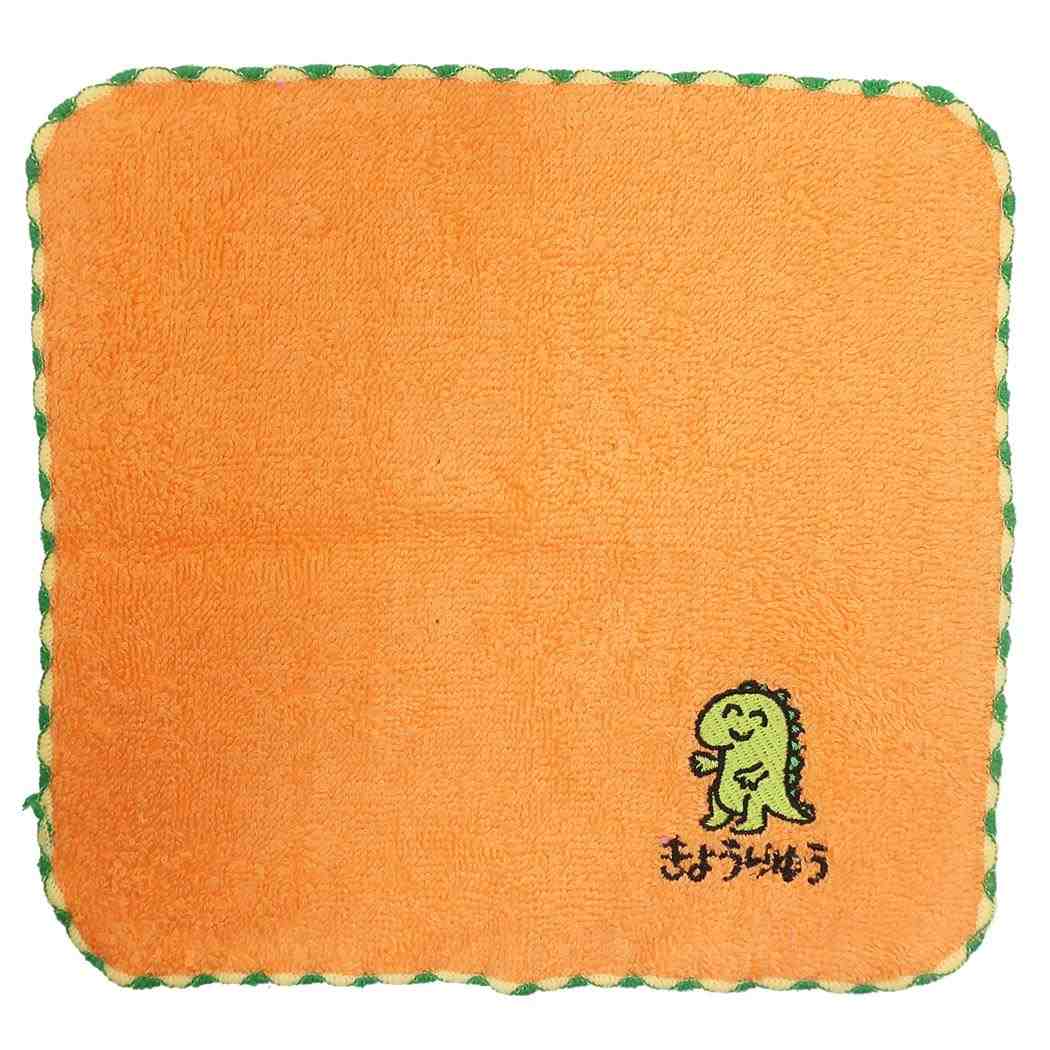 ミニタオルおえかきシリーズワンポイント刺繍ハンカチタオルきょうりゅうさんオクタニコーポレーションおもしろ雑貨きもかわグッズメール便可シネマコレクション