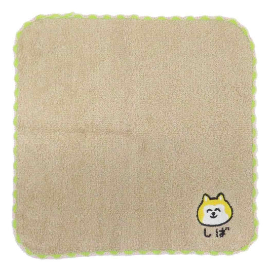 おえかきさん ミニタオル ワンポイント刺繍ハンカチタオル しばいぬさん オクタニ 汗拭きタオル キャラクター グッズ メール便可 シネマコレクション