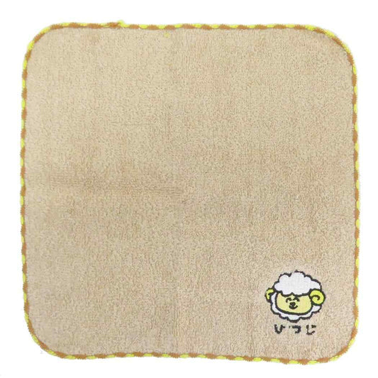 おえかきさん ミニタオル ワンポイント刺繍ハンカチタオル ひつじさん オクタニ 汗拭きタオル キャラクター グッズ メール便可 シネマコレクション