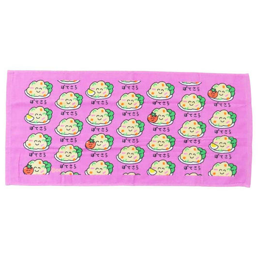 おえかきさん フェイスタオル プリントロングタオル ぽてさらさん オクタニ おもしろタオル 面白雑貨 グッズ メール便可 シネマコレクション