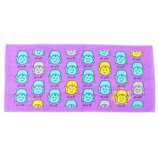 おえかきさん フェイスタオル TOWEL ロングタオル ぶっださん オクタニ おもしろタオル 面白雑貨 グッズ メール便可 シネマコレクション