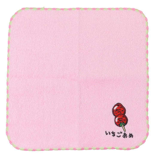 おえかきさん ミニタオル MINI TOWEL いちごあめさん オクタニ 刺繍 ワンポイント 汗拭きタオル グッズ メール便可 シネマコレクション