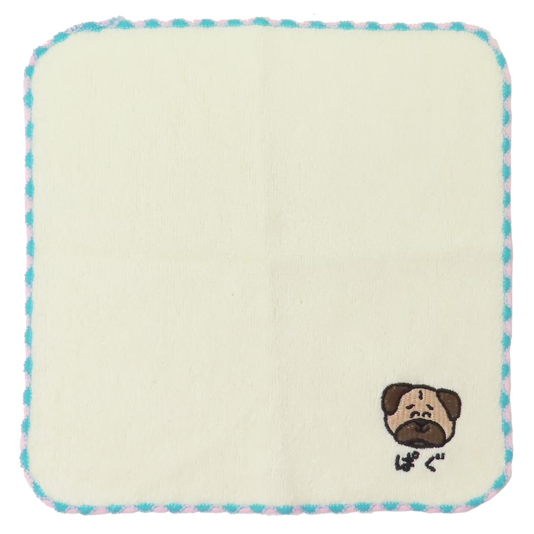 おえかきさん ミニタオル MINI TOWEL ぱぐさん オクタニ 刺繍 ワンポイント 汗拭きタオル グッズ メール便可 シネマコレクション