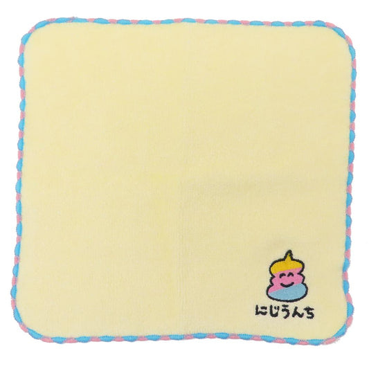 おえかきさん ミニタオル MINI TOWEL ワンポイント刺繍ハンカチタオル にじうんちさん オクタニ 汗拭きタオル おもしろ雑貨 グッズ メール便可 シネマコレクション