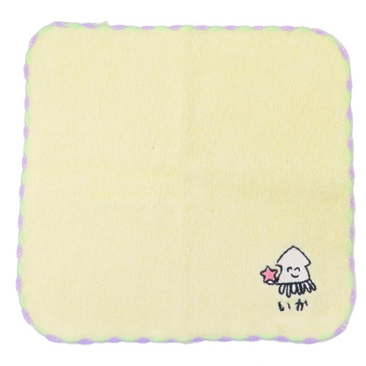 おえかきさん ミニタオル ワンポイント刺繍ハンカチタオル いかさん オクタニ おもしろ雑貨 汗拭きタオル グッズ メール便可 シネマコレクション