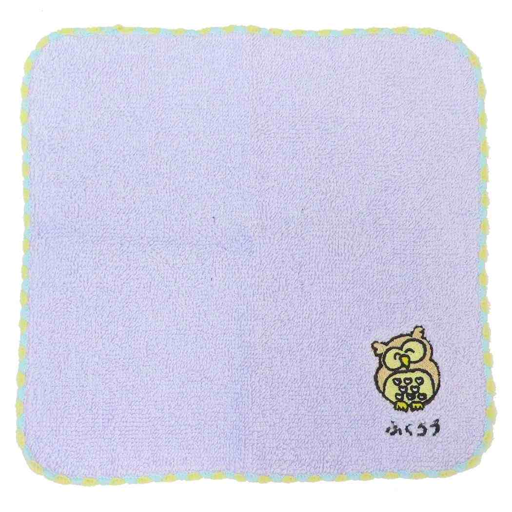 おえかきさん ミニタオル MINI TOWEL ハンカチタオル ふくろうさん オクタニ 汗拭きタオル かわいい グッズ メール便可 シネマコレクション