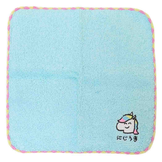 おえかきさん ミニタオル ワンポイント刺繍ハンカチタオル にじうまさん オクタニ おもしろ雑貨 汗拭きタオル グッズ メール便可 シネマコレクション
